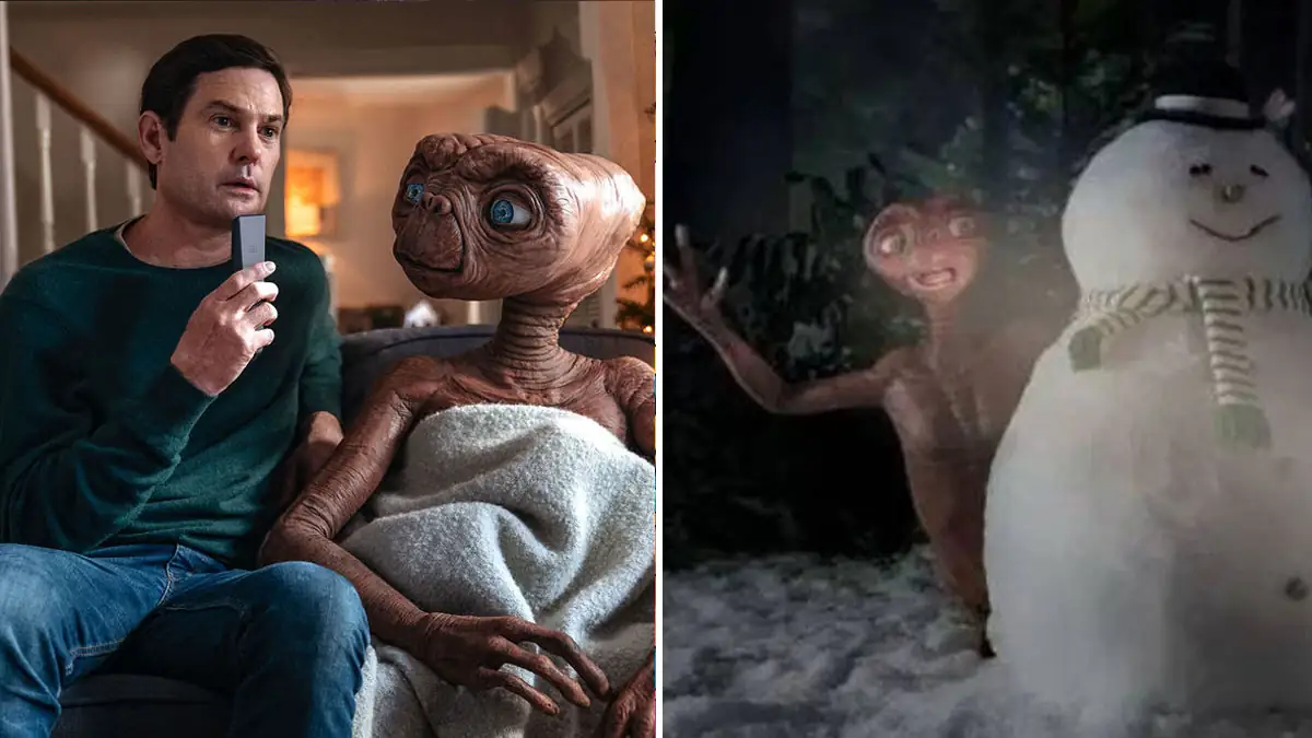 Werbespot: E.T. besucht an Weihnachten seinen alten Freund Elliott