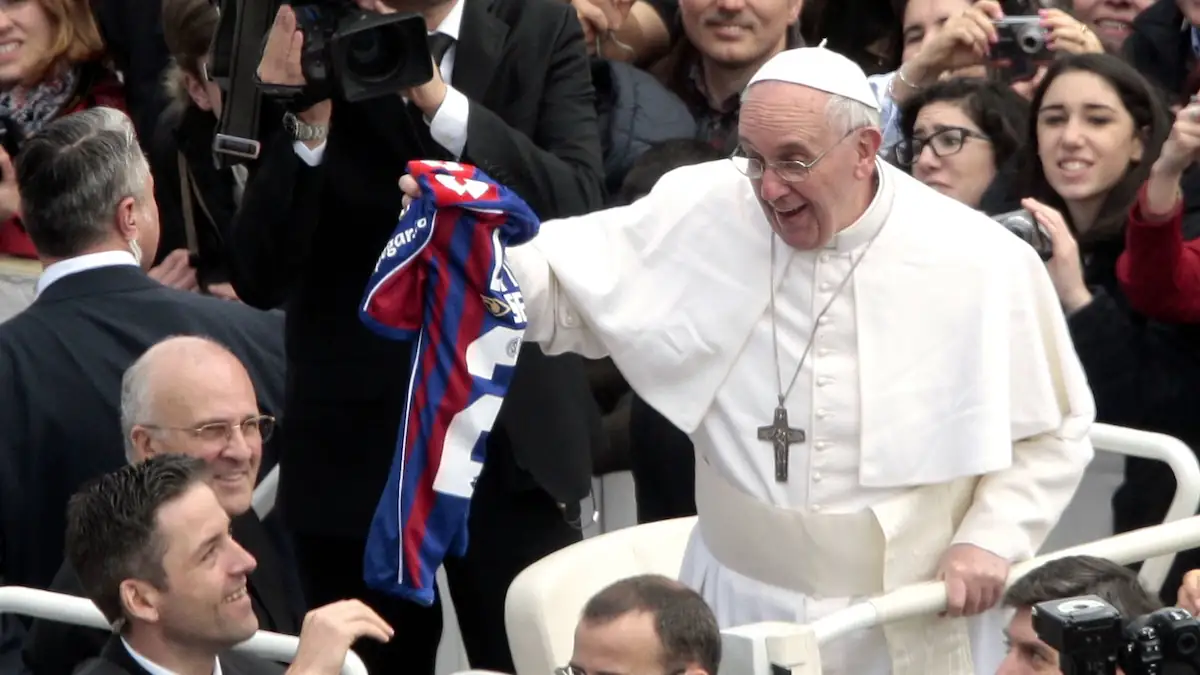 Papst Franziskus nach seiner Wahl 2013