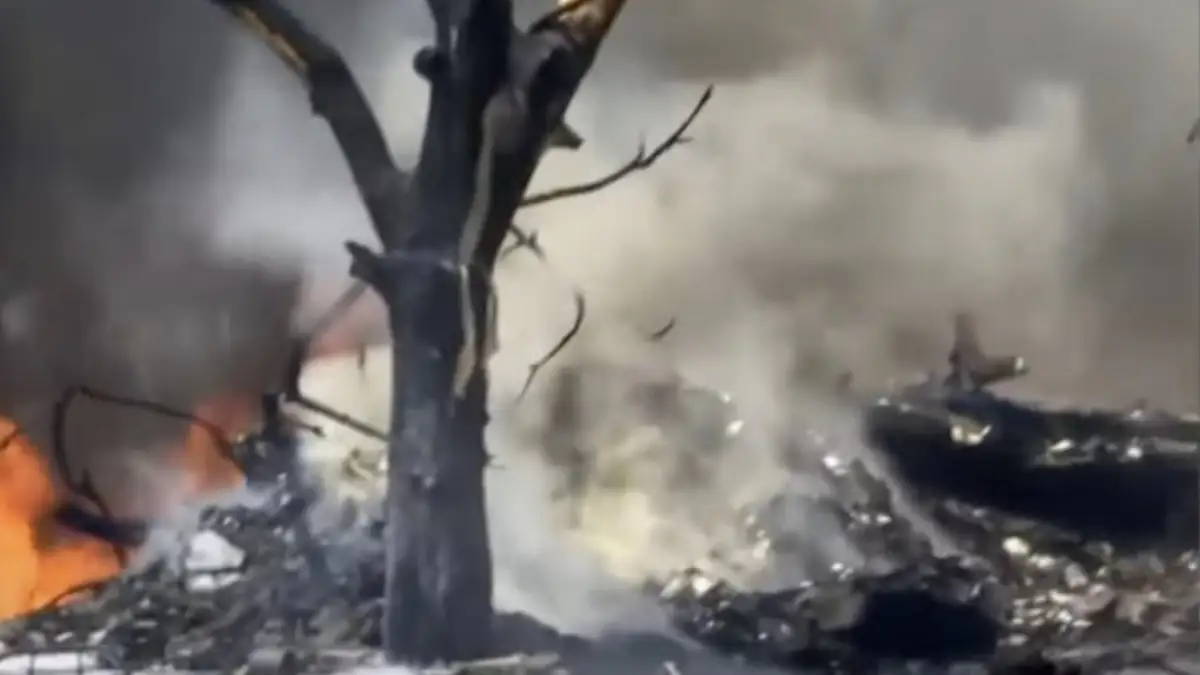 Bilder des Flugzeug-Absturzes bei Air India