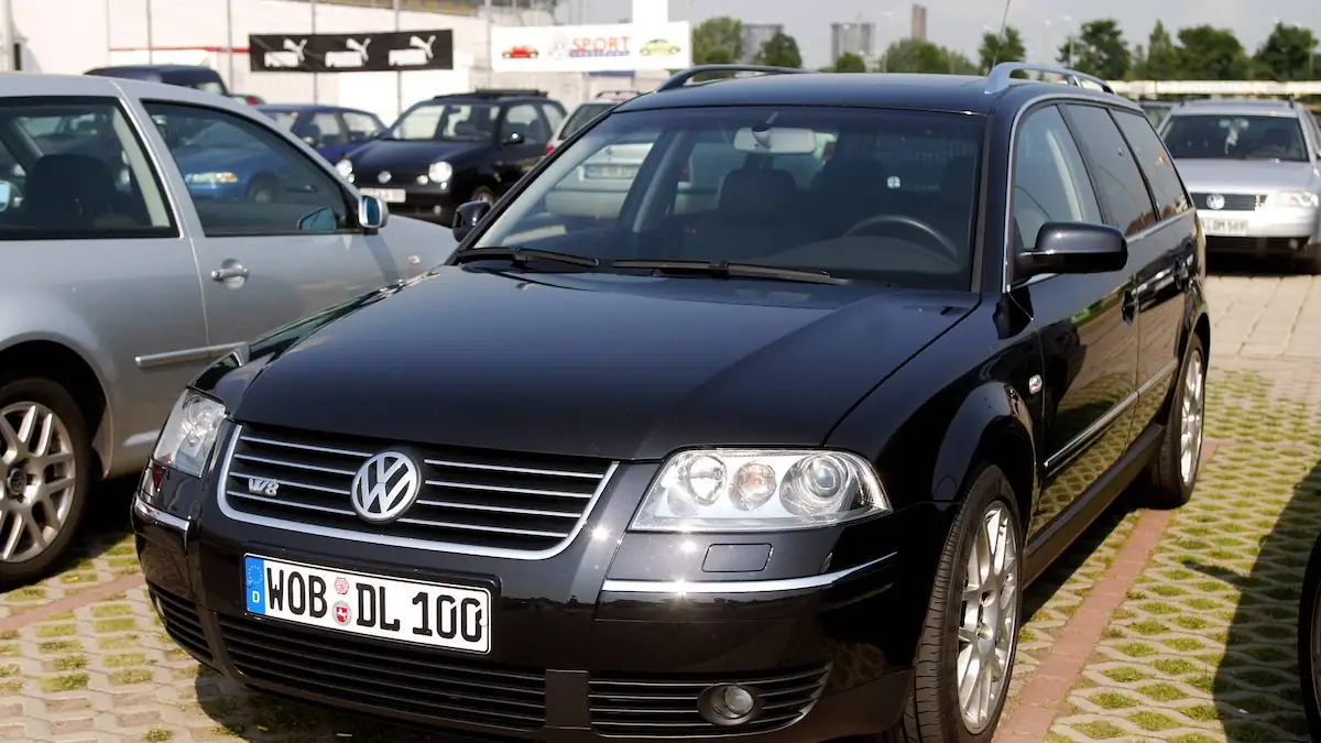 VW Passat W8 Variant - sozusagen der Dienstwagen des Fußballspielers Stefan Effenberg
