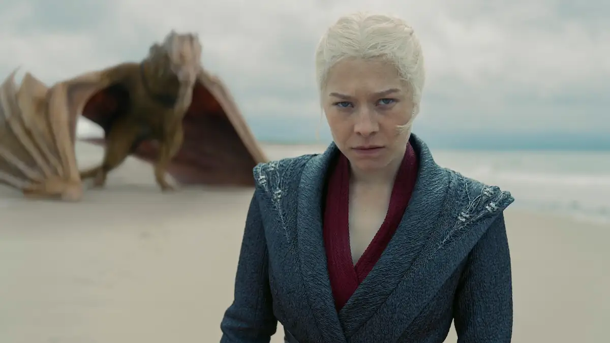 Szene aus dem „Game of Thrones“-Spin-off „House of the Dragon“ mit Emma D'arcy