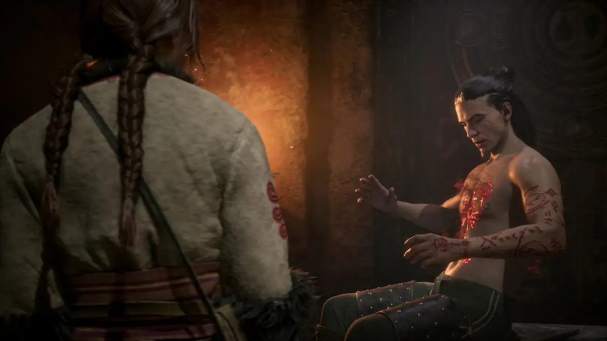 Screenshot aus dem Videospiel „The Blood of Dawnwalker“