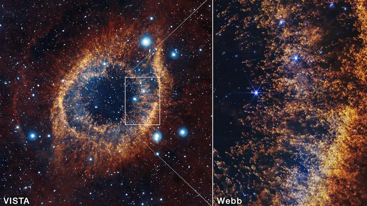 Helixnebel, aufgenommen mit einem Teleskop der NASA