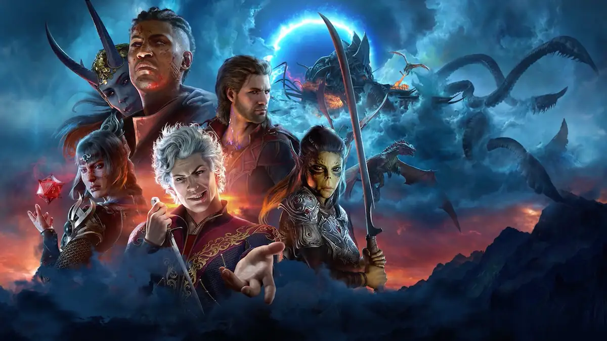 Titelbild des Videospiels „Baldur's Gate 3“