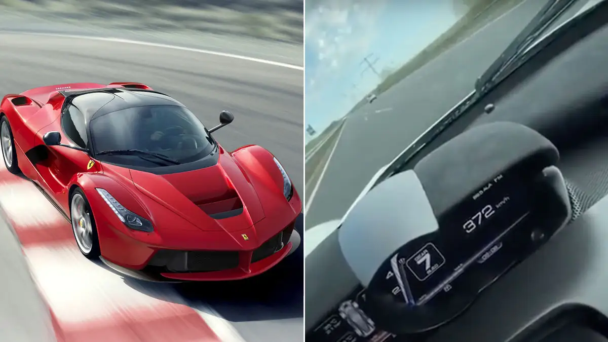 Ferrari LaFerrari: Raser fährt auf freier Autobahn einhändig 372 km/h