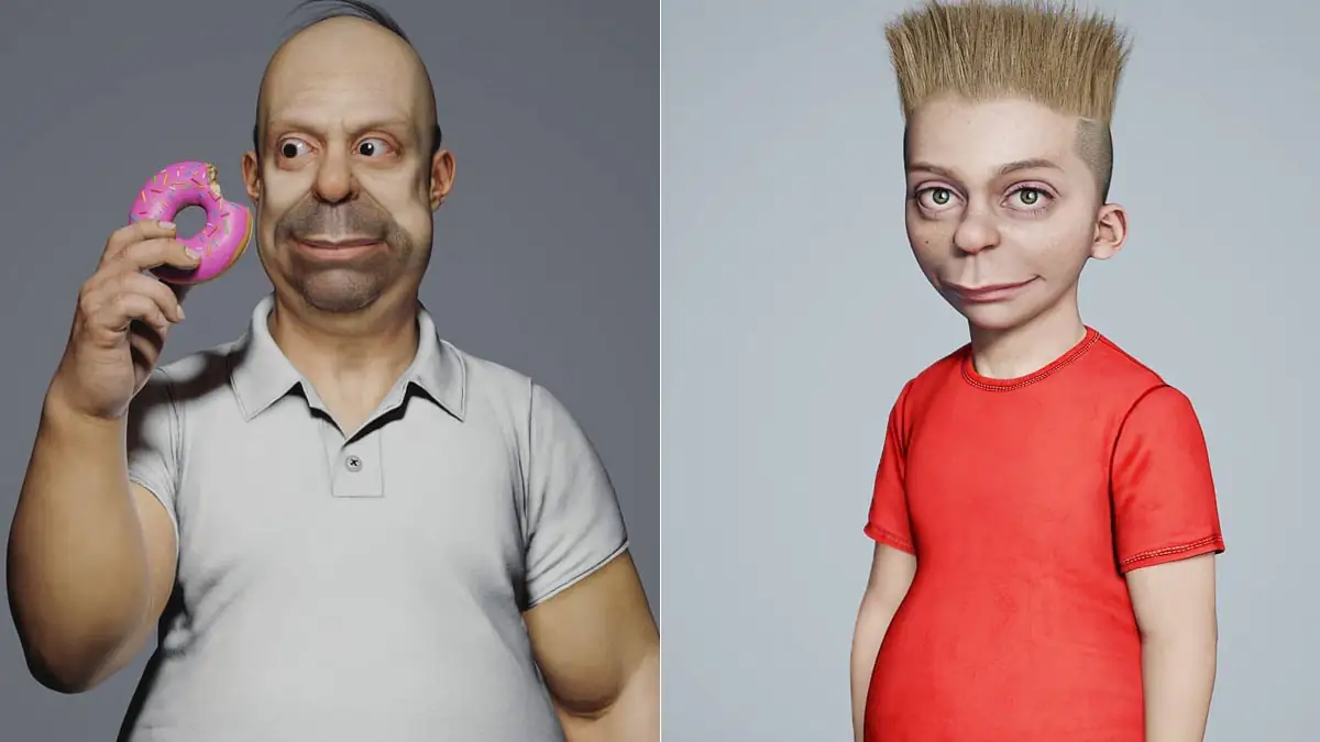Künstler stellt die Charaktere aus „Die Simpsons“ als reale Menschen in 3D dar