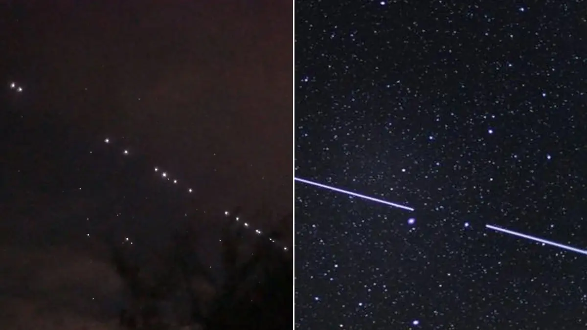 Starlink: Mysteriöse Flugobjekte am Nachthimmel über Deutschland