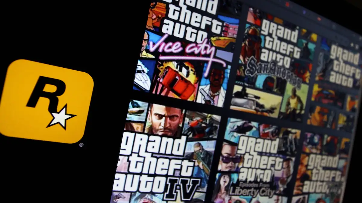 Collage mit GTA-Covern von Rockstar Games