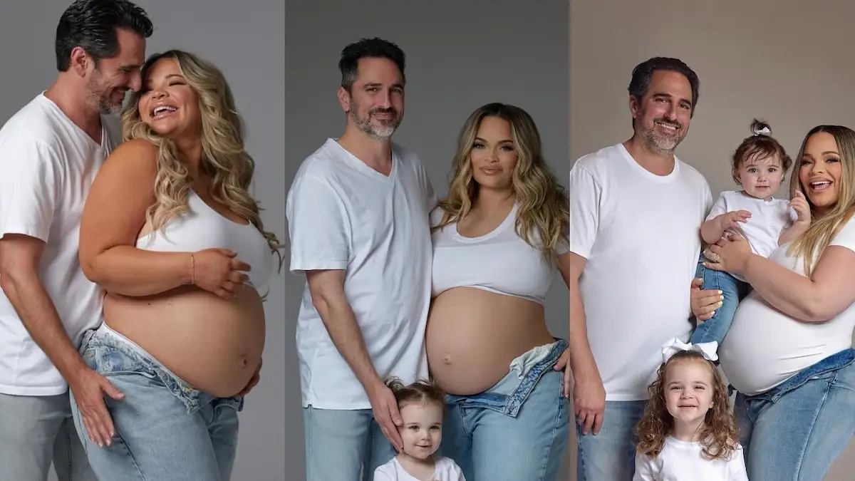 Trisha Paytas schwanger mit Ehemann Moses und den Kindern